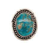 Estate: Sterling Silver Turquoise Statement Ring